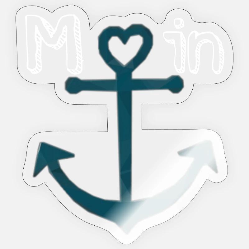 moin - Sticker Größe S (10 x 10 cm) - Transparent glänzend