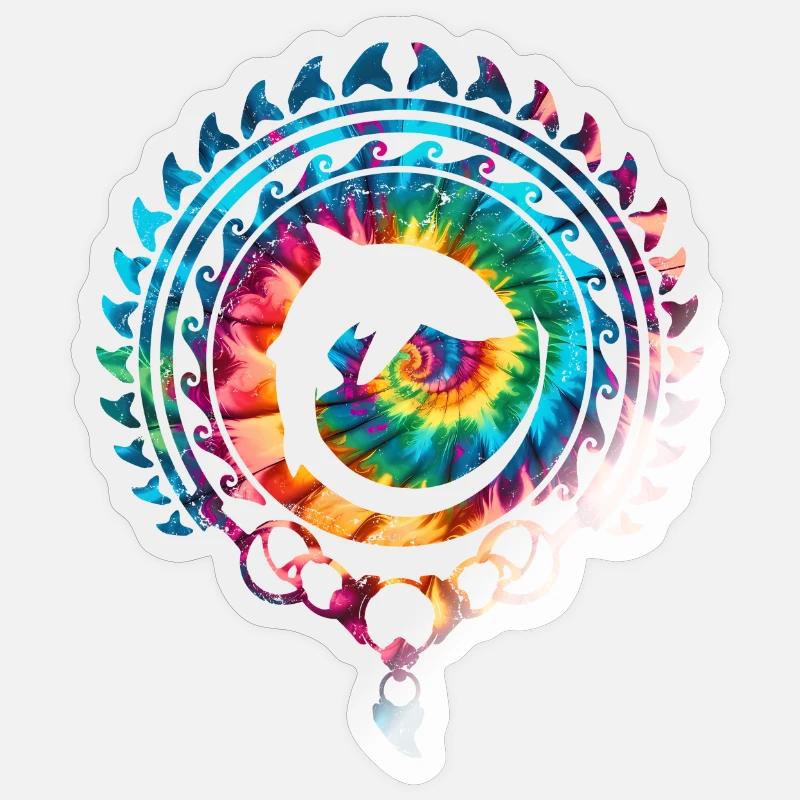 Requin renard Requin renard - Sticker taille S (10 x 10 cm) - brillant transparent