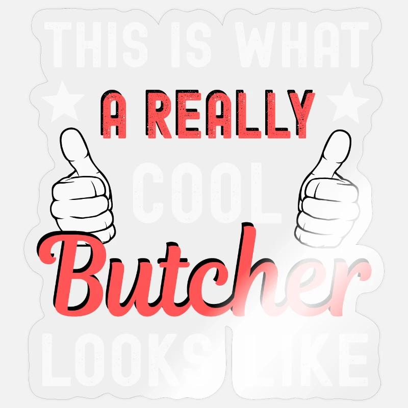 Boucher Boucher - Sticker taille S (10 x 10 cm) - brillant transparent