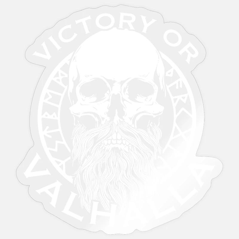Victoria oder Walhalla Sticker Größe S (10 x 10 cm)