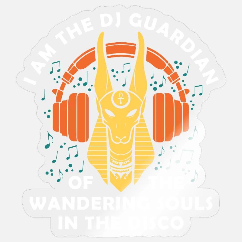 Anubis Remix - Sticker size S (10 x 10 cm) - transparent glossy