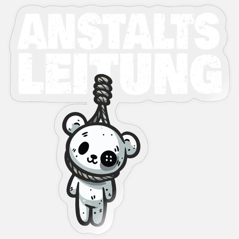 Gestion d’institution Teddy - Sticker taille S (10 x 10 cm) - brillant transparent
