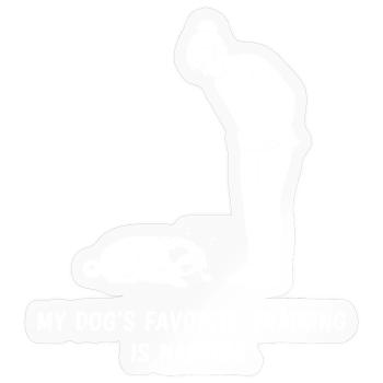 Hundetraining Nickerchen - Sticker Größe S (10 x 10 cm) - Transparent glänzend - Vorne