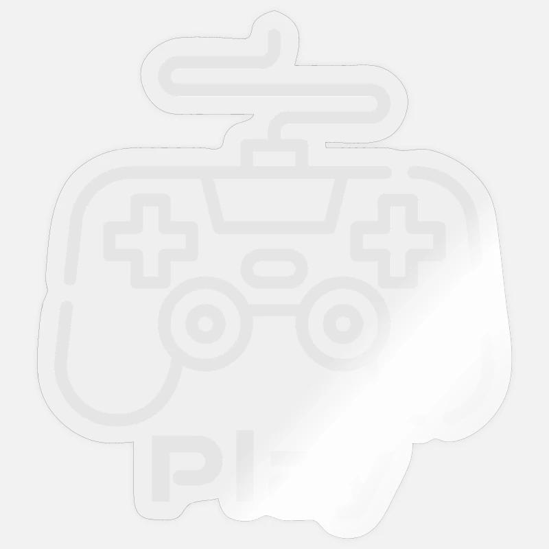 Retro Gaming Controller Illustration Sticker size S (10 x 10 cm)