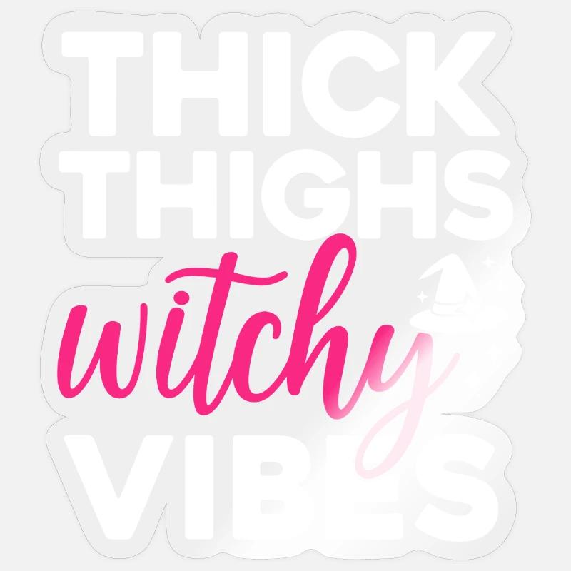 Witchy Vibes Magical Witch Style - Sticker size S (10 x 10 cm) - transparent glossy