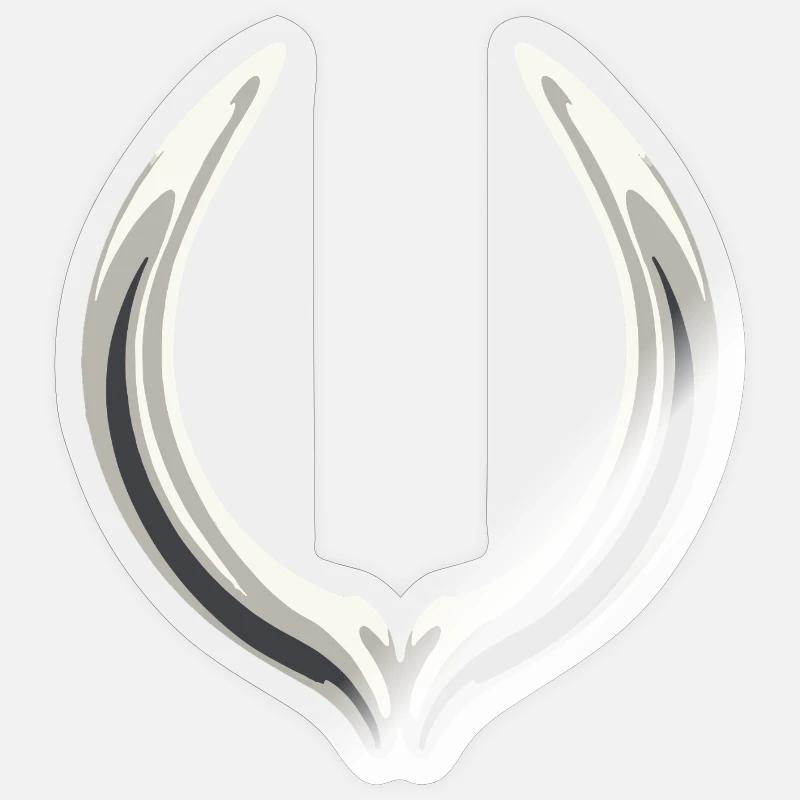 Querlenker-Emblem - Sticker Größe S (10 x 10 cm) - Transparent glänzend