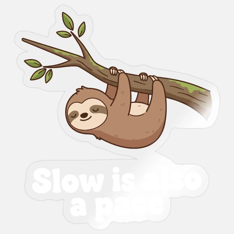 Langsam ist auch ein Tempo Sticker Größe S (10 x 10 cm)