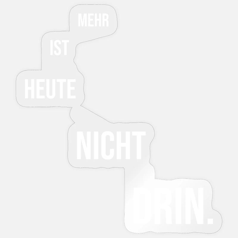 Motivations Spruch - Sticker Größe S (10 x 10 cm) - Transparent glänzend