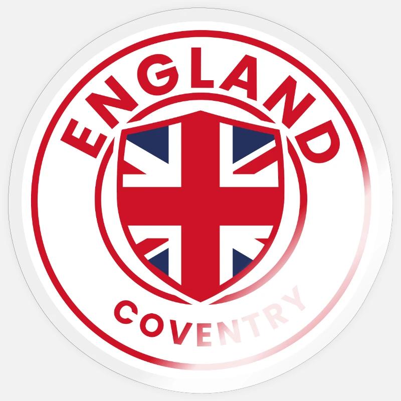 Coventry Crest Inspired Roundel - Sticker size S (10 x 10 cm) - transparent glossy