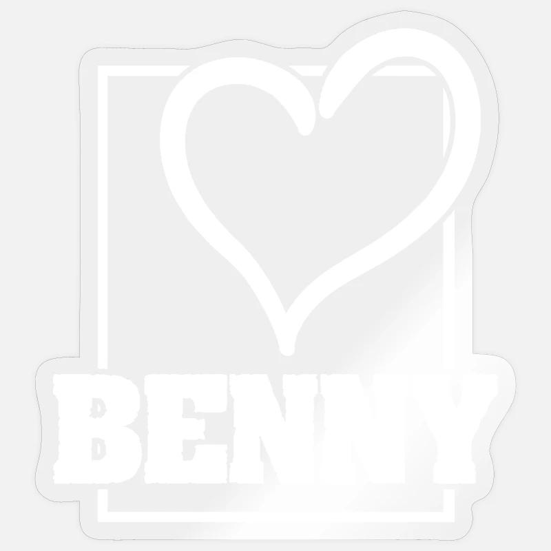 Benny - Sticker size S (10 x 10 cm) - transparent glossy