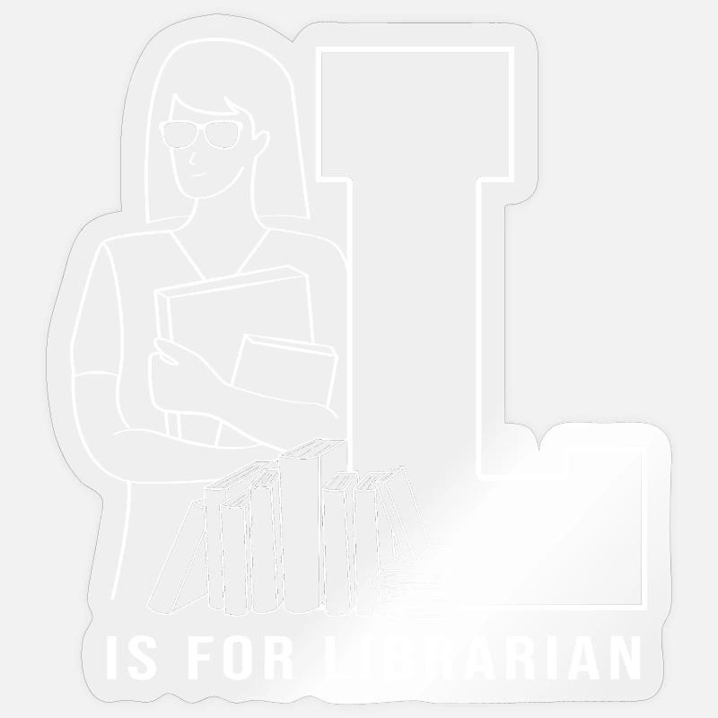Leseratte Bibliothek Lesen - Sticker Größe S (10 x 10 cm) - Transparent glänzend