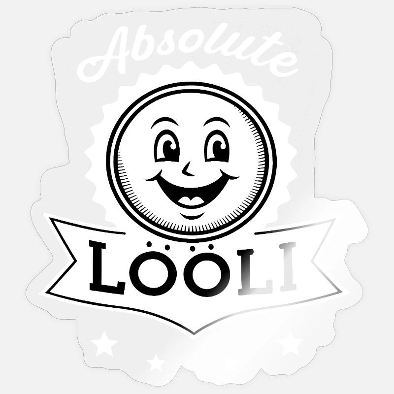 Absolute Lööli - Sticker Größe S (10 x 10 cm) - Transparent glänzend