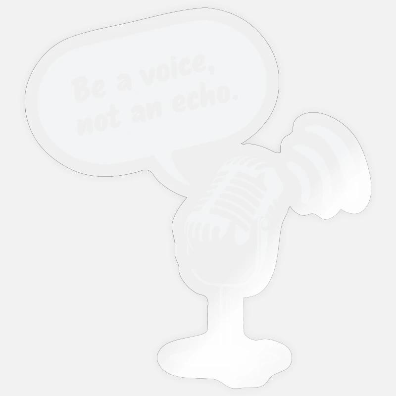 Sois une voix, pas un écho Sticker taille S (10 x 10 cm)