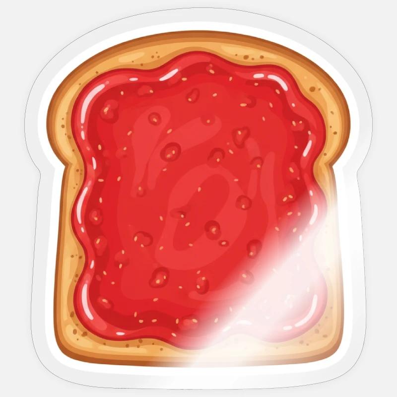 Jam bread Sticker size S (10 x 10 cm)