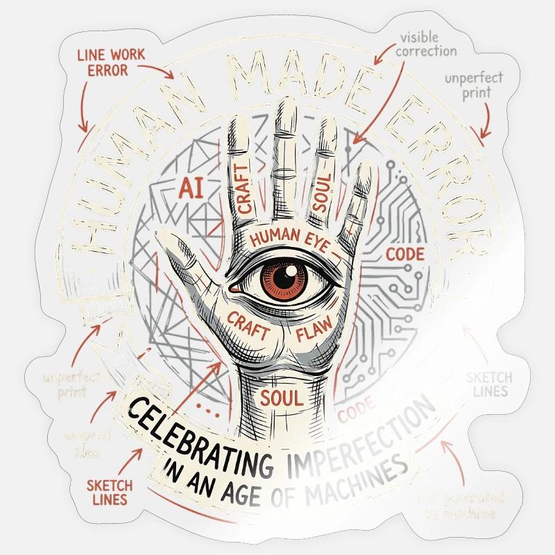 Human Made Error Sticker Größe S (10 x 10 cm)