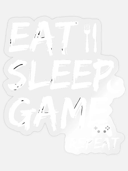 Gamer Spruch - Sticker Größe S (10 x 10 cm) - Transparent glänzend