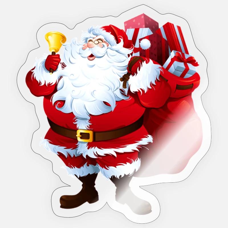 Santa's gift Sticker size S (10 x 10 cm)