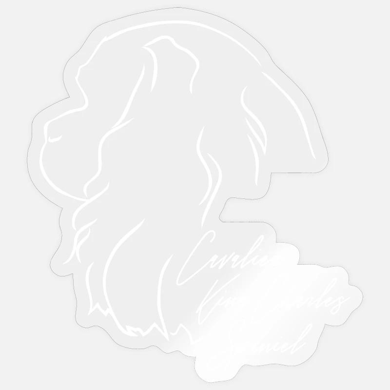 CAVALIER KING CHARLES SPANIEL Profil Wilsigns Hund - Sticker size S (10 x 10 cm) - transparent glossy
