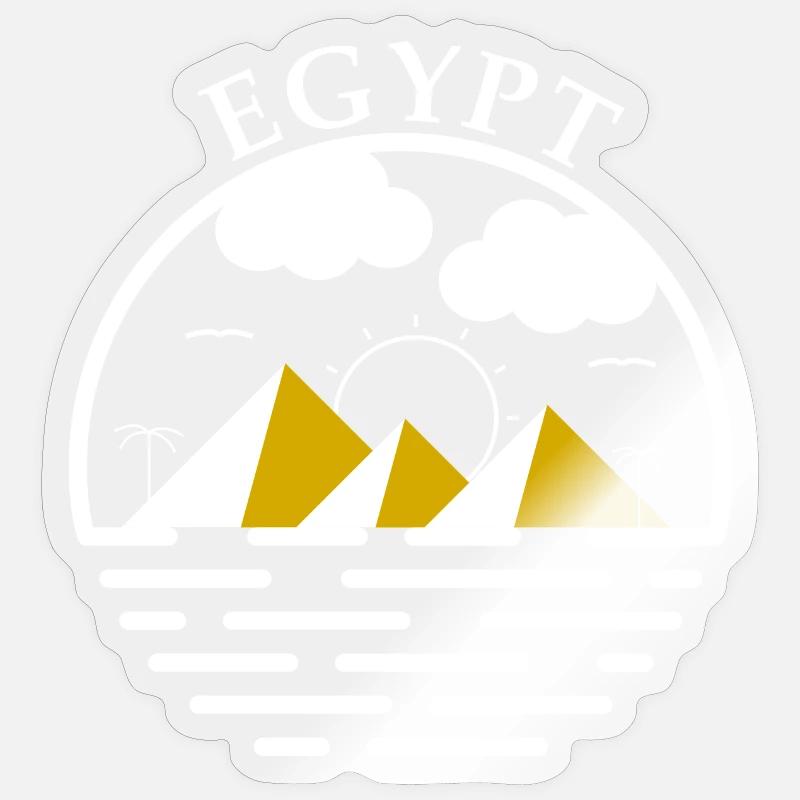 Egypt pyramids Cairo gift pyramid Egypt Sticker size S (10 x 10 cm)