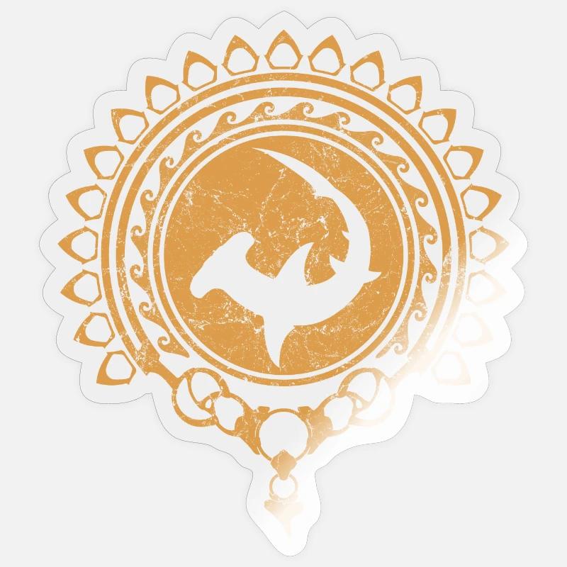 Hammerhead - Sticker taille S (10 x 10 cm) - brillant transparent