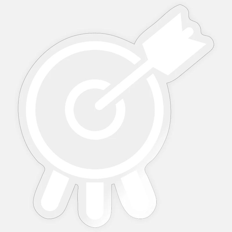 Bogenschießen Sticker Größe S (10 x 10 cm)