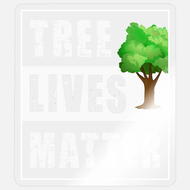 Baum Bäume - Sticker Größe S (10 x 10 cm) - Transparent glänzend