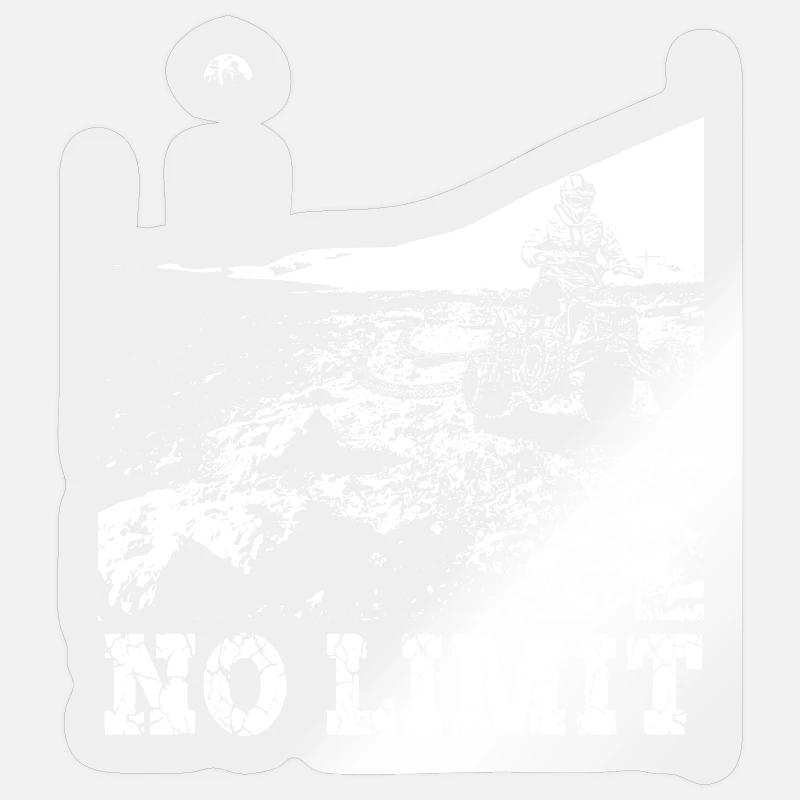QUAD NOLIMIT - Sticker Größe S (10 x 10 cm) - Transparent glänzend