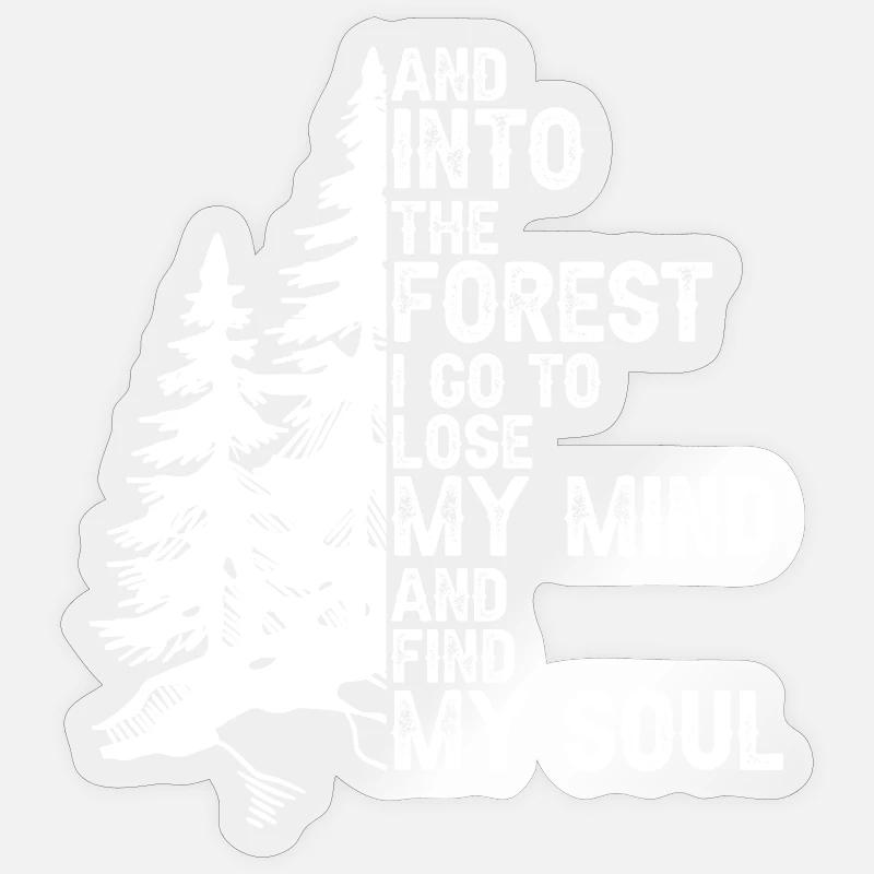 Forest Mind Soul Quest - Sticker size S (10 x 10 cm) - transparent glossy