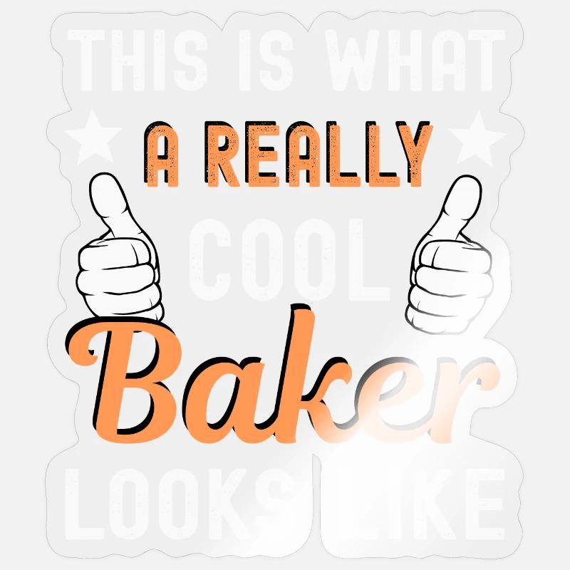 Bäcker Bäckerin Sticker Größe S (10 x 10 cm)