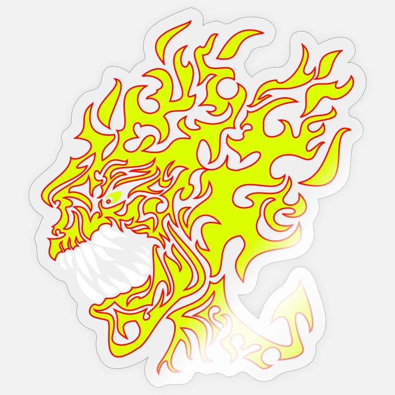 Flamin Heed Customise - Sticker size S (10 x 10 cm) - transparent glossy