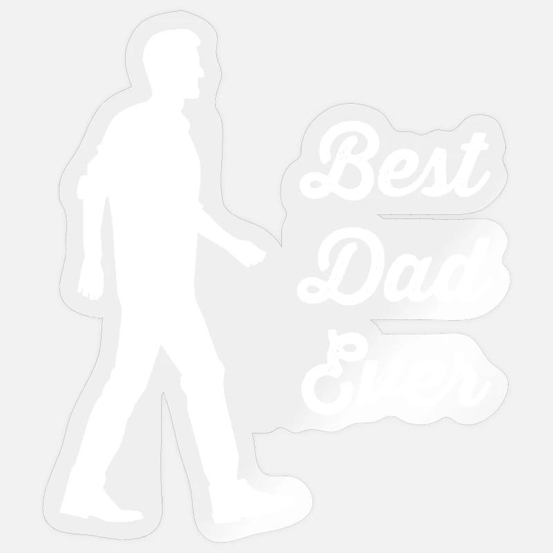 Vater - Sticker Größe S (10 x 10 cm) - Transparent glänzend