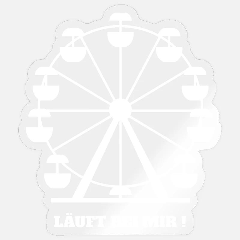 S’enfuit pour moi ! - Sticker taille S (10 x 10 cm) - brillant transparent