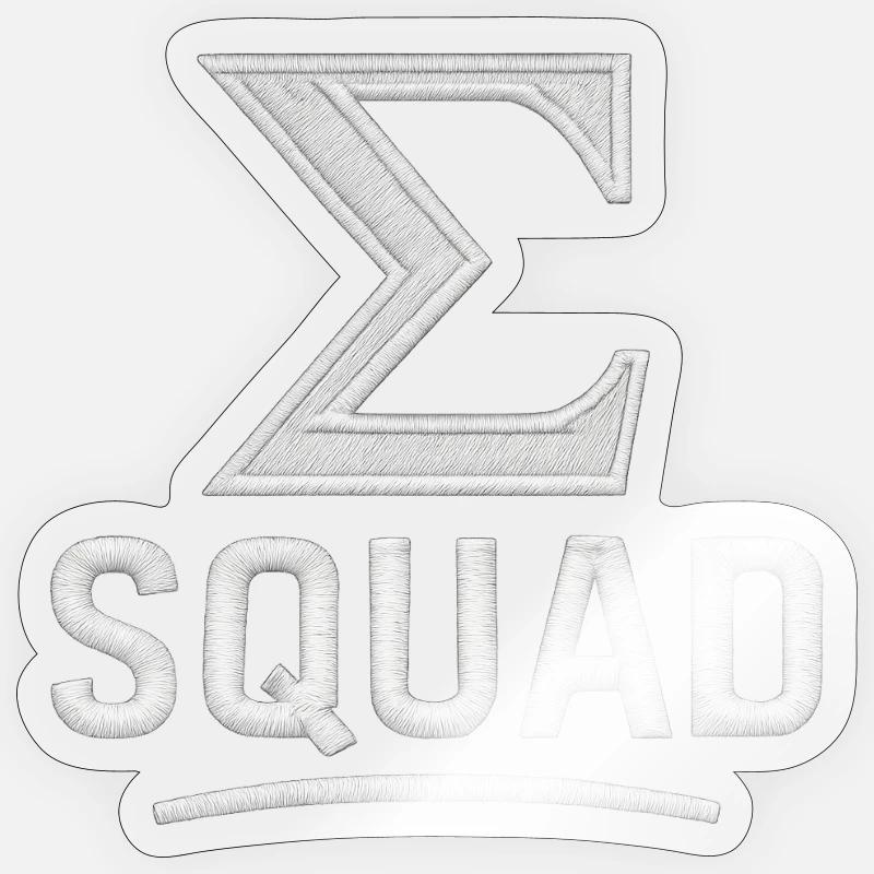 ∑ Squad – Your Math Team Sticker size S (10 x 10 cm)