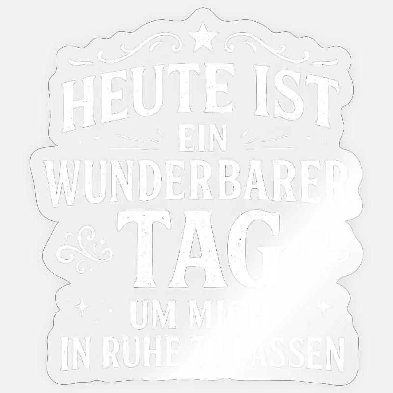 There is strength in calmness - Sticker size S (10 x 10 cm) - transparent glossy