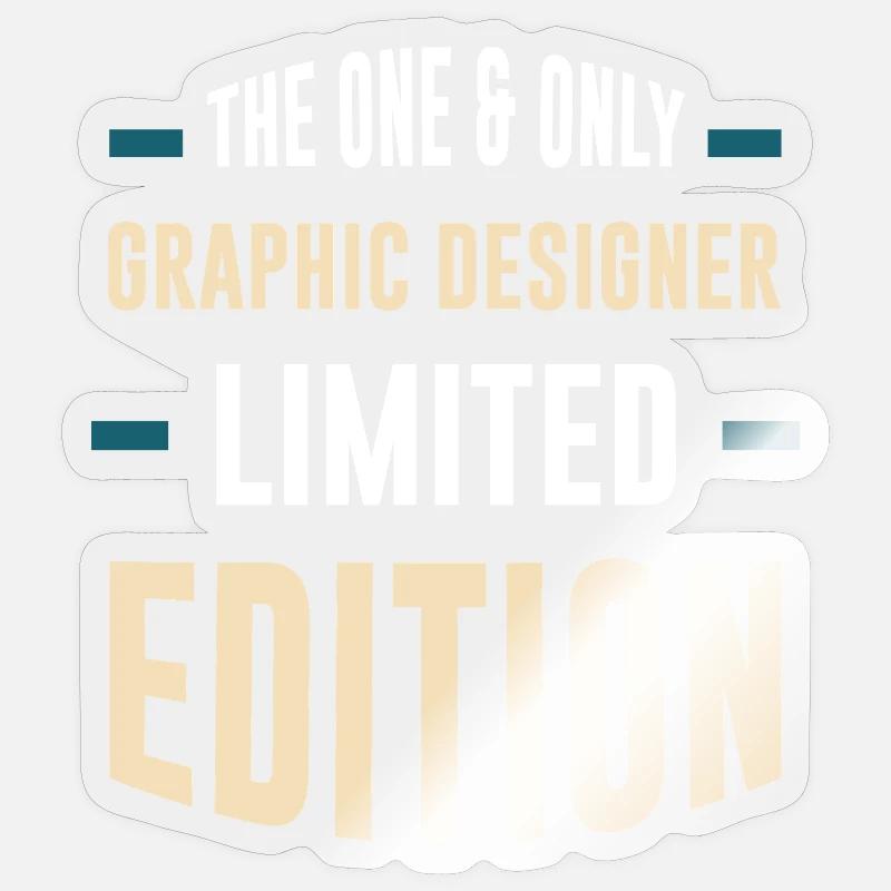 Conception graphique en édition limitée Sticker taille S (10 x 10 cm)