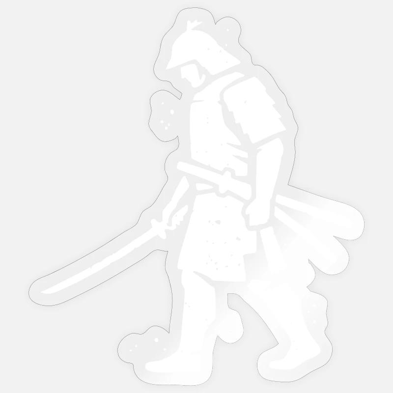 Wandering Ronin Samurai Hat Vector Sticker size S (10 x 10 cm)