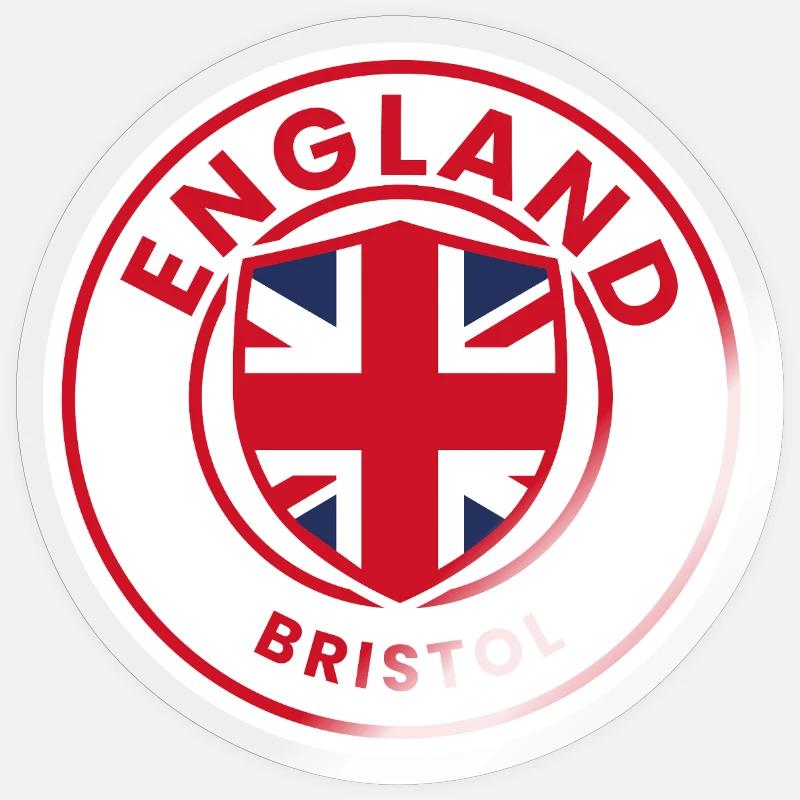 England Bristol emblem - Sticker size S (10 x 10 cm) - transparent glossy