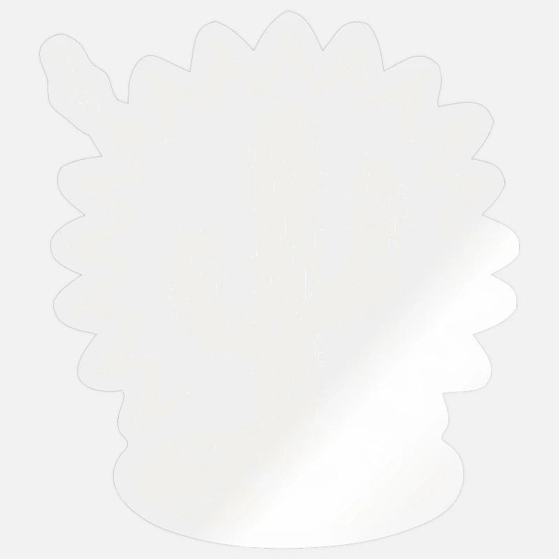 Cactus Serenade Silhouette - Sticker Größe S (10 x 10 cm) - Transparent glänzend