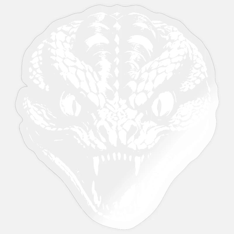 Snake - Sticker size S (10 x 10 cm) - transparent glossy