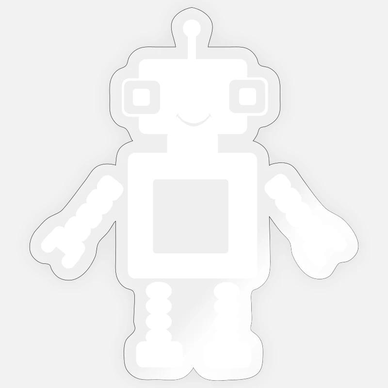 Small robot Sticker size S (10 x 10 cm)