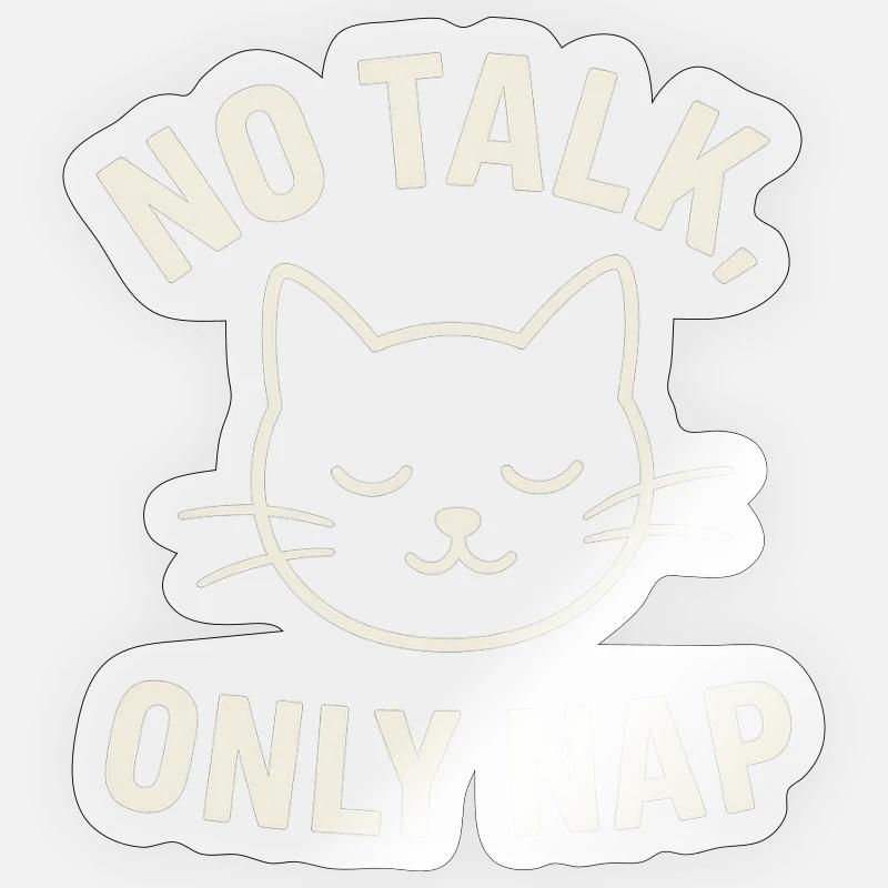 Sieste – Chat Sticker taille S (10 x 10 cm)