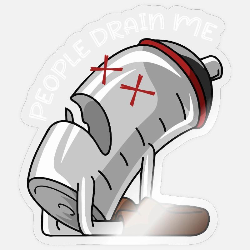 Introvert - Funny Introvert Design - Sarcastic Sar Sticker size S (10 x 10 cm)