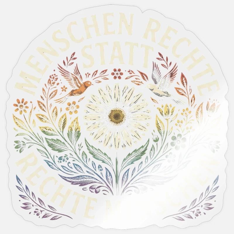 Equality Statement Radicalized by Decency Trend Sticker Größe S (10 x 10 cm)