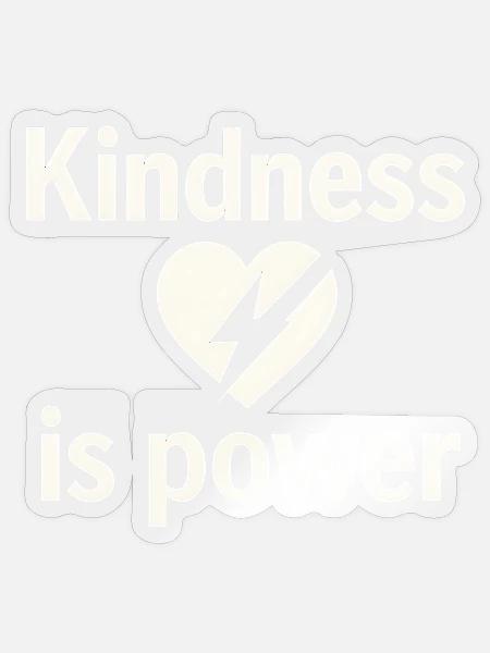 Mitgefühl ist Kraft Herzfragment - Sticker Größe S (10 x 10 cm) - Transparent glänzend