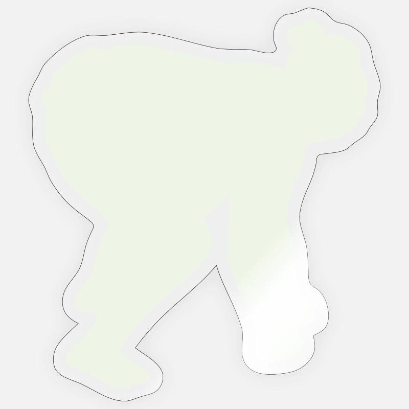 sumo - Sticker taille S (10 x 10 cm) - brillant transparent