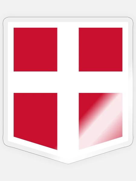Dänemark - Sticker Größe S (10 x 10 cm) - Transparent glänzend