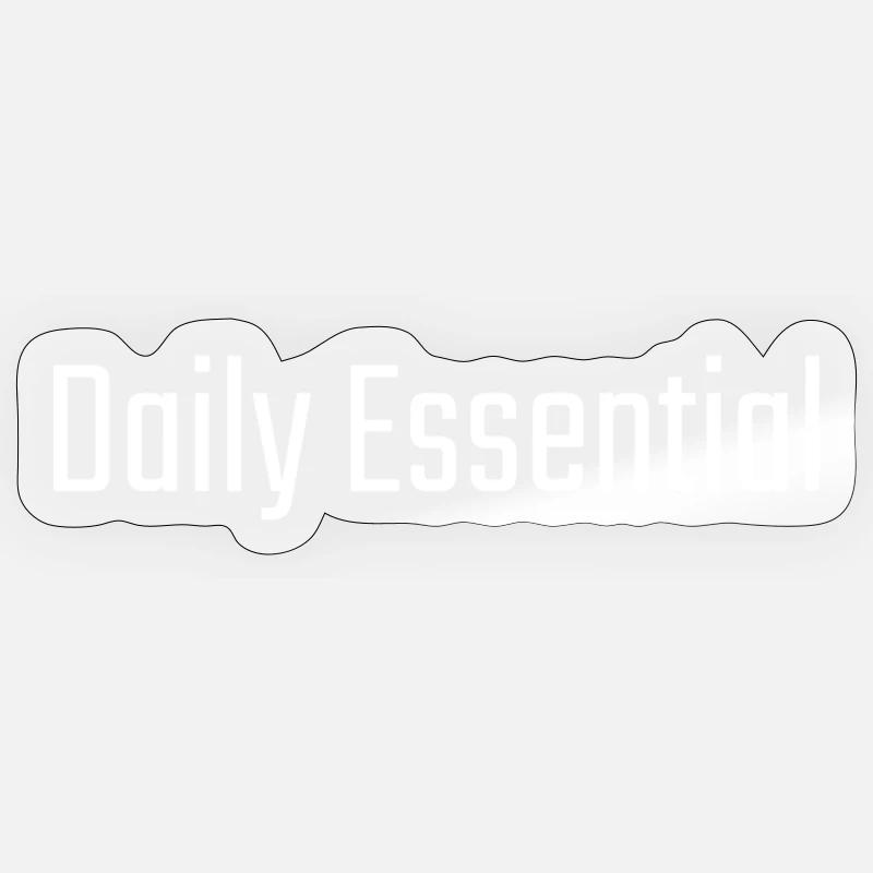 Everyday Must-Have - Sticker Größe S (10 x 10 cm) - Transparent glänzend