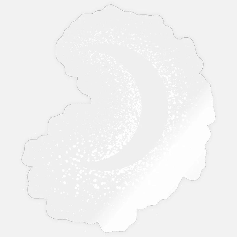 moonlight - Sticker size S (10 x 10 cm) - transparent glossy