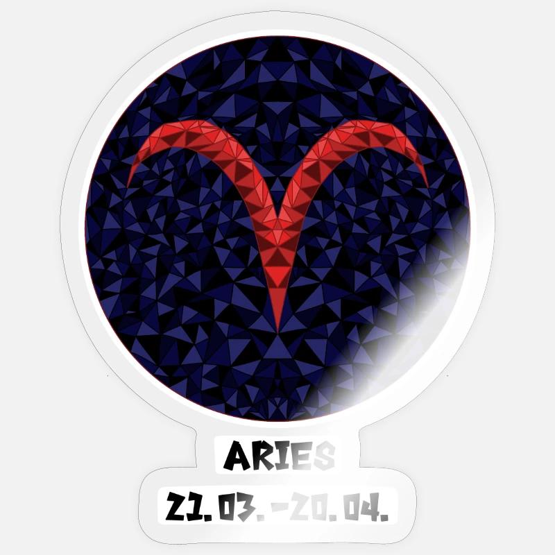 Bélier 21.03.-20.04. Sticker taille S (10 x 10 cm)