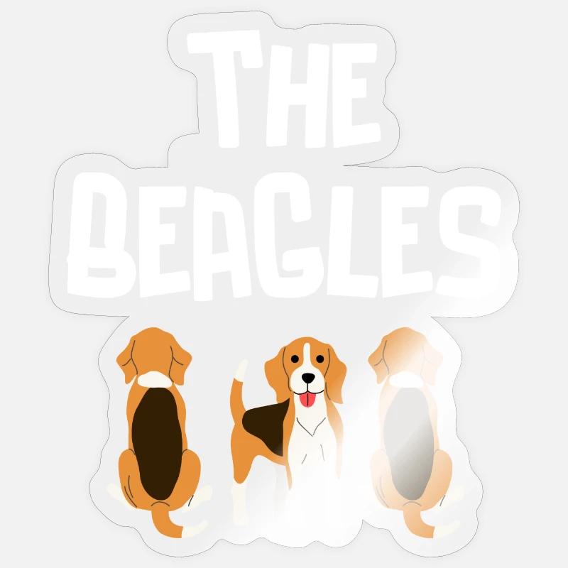 Beagle, Jagd, Jagdhund Sticker Größe S (10 x 10 cm)